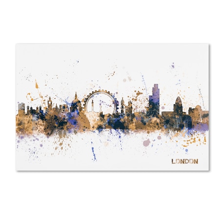 Michael Tompsett 'London England Skyline II' Canvas Art,16x24